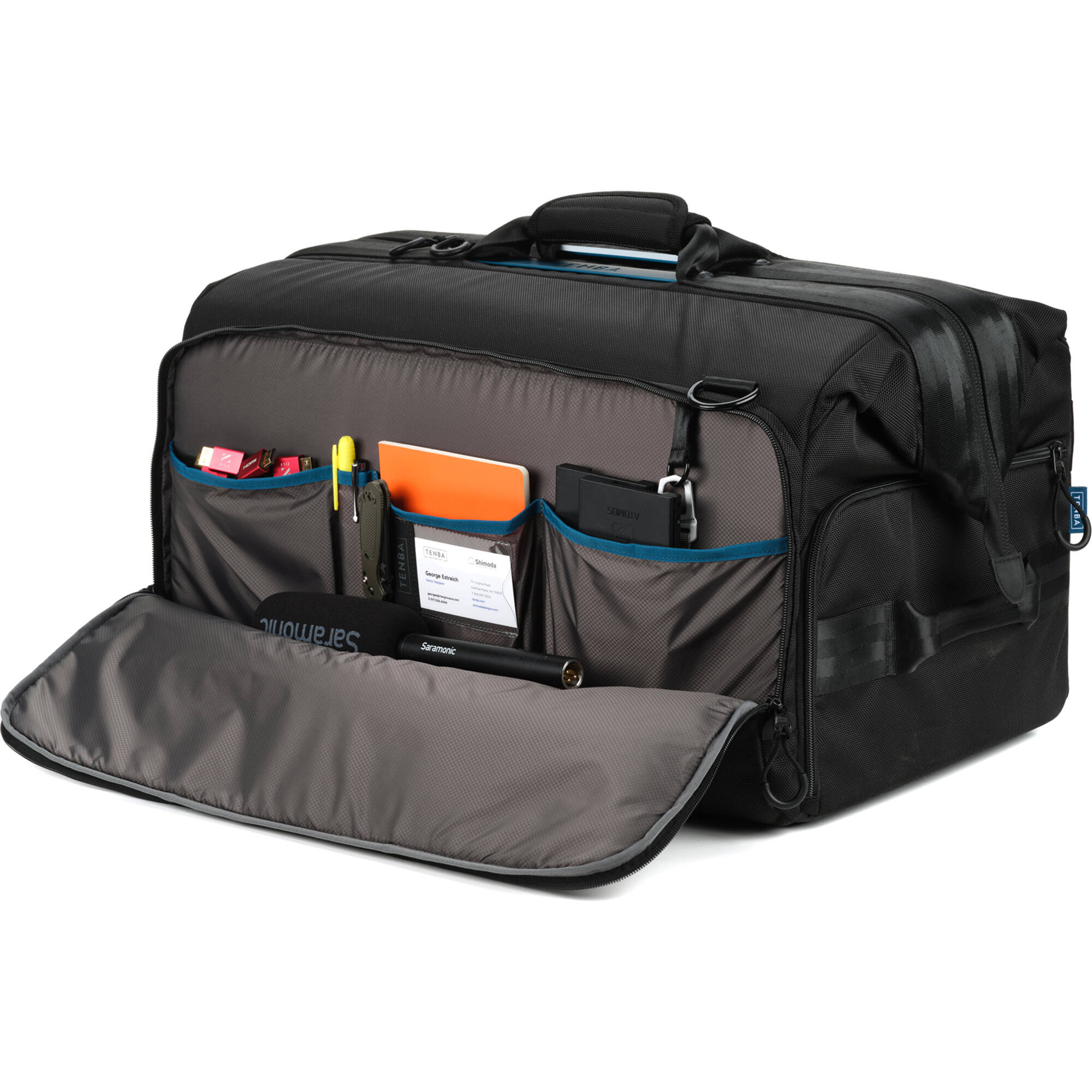 Tenba Cineluxe V2 Shoulder Bag 24 interior view